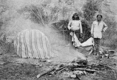 Una sweat lodge dei Navajo